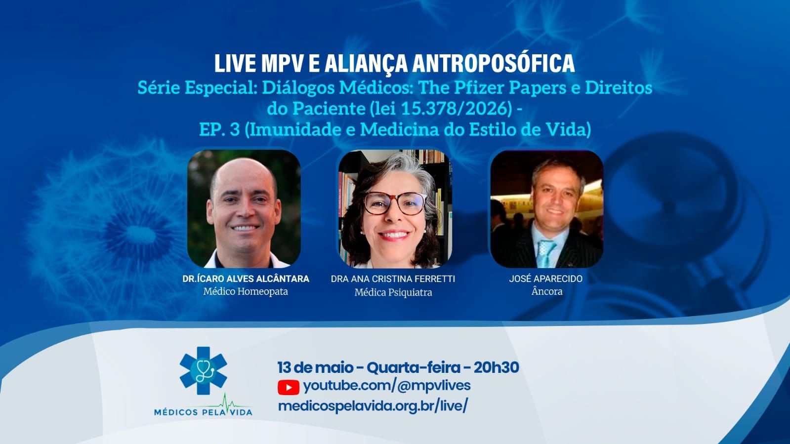 Card live especial de 13 de maio 2026